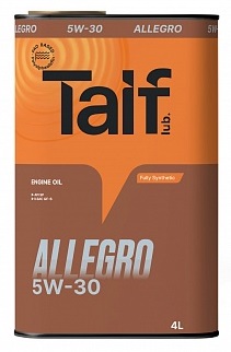 Масло моторное TAIF Allegro 5w-30  4л