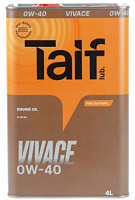 Масло моторное TAIF Vivace 0w-40  4 л