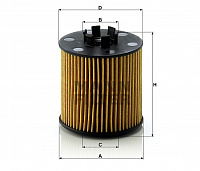 Фильтр масляный Mann - HU712/6x *