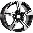 Литой диск K&K KC1053 6,5x16 5*112 Et:43 Dia:57,1 алмаз чёрный