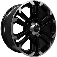 Литой диск Khomen KHW1817 7,5x18 6*139,7 Et:25 Dia:106,1 Black-FP