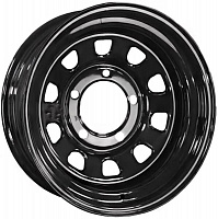 Штамповка диск Zepp Semicircle 9x17 5*165,1 Et:0 Dia:121 Gloss Black