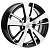 Литой диск Khomen 1704 7x17 5*114,3 Et:38 Dia:67,1 BLACK-FP