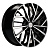Литой диск Khomen 1717 7x17 5*108 Et:45 Dia:60,1 Black-FP