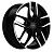 Литой диск Khomen 1708 6,5x17 5*108 Et:43 Dia:65,1 Black-FP