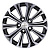 Литой диск Khomen 1610 6,5x16 5*112 Et:50 Dia:57,1 Black-FP