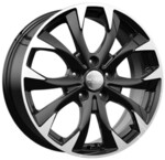 Литой диск K&K КС740 7x17 5*112 Et:54 Dia:57,1 алмаз черный