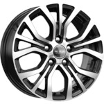Литой диск K&K KC736 6,5x16 5*114,3 Et:38 Dia:67,1 алмаз черный