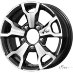 Литой диск iFree Тайган 6x16 5*139,7 Et:40 Dia:98 Блэк Джек
