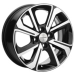 Литой диск Khomen 1501 6x15 4*100 Et:48 Dia:54,1 BLACK-FP