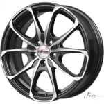 Литой диск iFree Такеши 6x16 5*114,3 Et:45 Dia:67,1 Блэк Джек