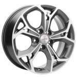 Литой диск Khomen 1702 7x17 5*114,3 Et:50 Dia:67,1 GRAY-FP