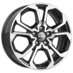 Литой диск K&K КС892 6,5x17 5*114,3 Et:50 Dia:66,1 алмаз чёрный