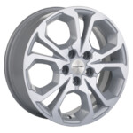 Литой диск Khomen 1711 6,5x17 5*114,3 Et:50 Dia:66,1 F-Silver-FP