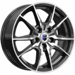 Литой диск K&K Адамар 6,5x16 5*114,3 Et:45 Dia:67,1 алмаз чёрный