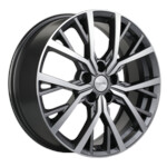 Литой диск Khomen 1806 7x18 5*114,3 Et:37 Dia:66,6 Gray-FP