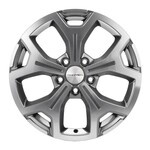 Литой диск Khomen 1710 6,5x17 5*114,3 Et:45 Dia:54,1 Gray-FP