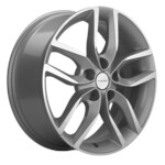 Литой диск Khomen 1708 6,5x17 5*108 Et:33 Dia:60,1 F-SILVER-FP