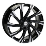 Литой диск Khomen 1901 7,5x19 5*108 Et:46 Dia:63,3 Black-FP