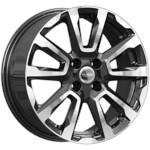 Литой диск K&K КС1026 6,5x16 4*100 Et:43 Dia:60,1 алмаз чёрный