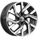 Литой диск K&K КС1030 6x15 4*100 Et:40 Dia:60,1 алмаз чёрный