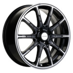 Литой диск Khomen 1707 6,5x17 4*100 Et:50 Dia:60,1 Black-FP