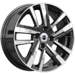 Литой диск K&K Хант (КС1034) 6x15 4*100 Et:40 Dia:60,1 алмаз черный