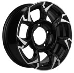 Литой диск Khomen 1505 5,5x15 5*139,7 Et:5 Dia:98 Black-FP