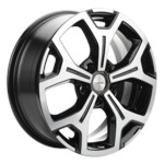 Литой диск Khomen 1710 6,5x17 5*120 Et:60 Dia:65,1 Black-FP