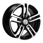 Литой диск Khomen 1602 6,5x16 5*139,7 Et:35 Dia:98 Black-FP