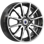 Литой диск K&K Квант 5,5x14 4*100 Et:38 Dia:60,1 алмаз чёрный