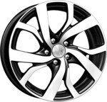 Литой диск K&K Палермо 6,5x16 5*100 Et:38 Dia:67,1 алмаз черный