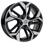 Литой диск K&K КС1062 6,5x17 5*114,3 Et:45 Dia:60,1 алмаз чёрный