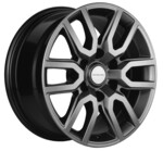 Литой диск Khomen 1723 8x17 6*139,7 Et:25 Dia:106,1 Gray