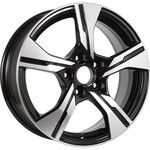 Литой диск K&K KC1053 6,5x16 5*108 Et:33 Dia:60,1 Алмаз чёрный
