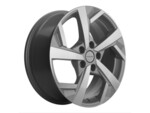 Литой диск Khomen 1712 7x17 5*114,3 Et:37 Dia:66,6 F-Silver-FP