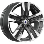 Литой диск K&K Висмут 7x16 5*108 Et:40 Dia:65,1 алмаз чёрный