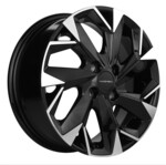 Литой диск Khomen 1508 6x15 4*100 Et:45 Dia:56,6 Black-FP