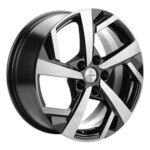 Литой диск Khomen 1712 7x17 5*114,3 Et:50 Dia:67,1 Black-FP