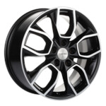 Литой диск Khomen 1713 7x17 5*114,3 Et:40 Dia:66,1 Black-FP