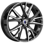 Литой диск K&K Кайлас 6,5x18 5*108 Et:52 Dia:60,1 алмаз чёрный