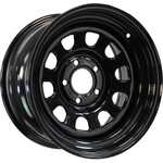 Штамповка диск Zepp 4х4 7x16 5*139,7 Et:25 Dia:110,1 Semicircle Gloss Black