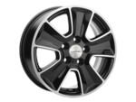 Литой диск Khomen 1601 6,5x16 5*114,3 Et:50 Dia:67,1 Black-FP