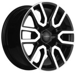 Литой диск Khomen 1723 8x17 6*139,7 Et:38 Dia:67,1 Black-FP