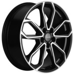 Литой диск Khomen KHW1816 7x18 5*114,3 Et:53 Dia:54,1 Black-FP